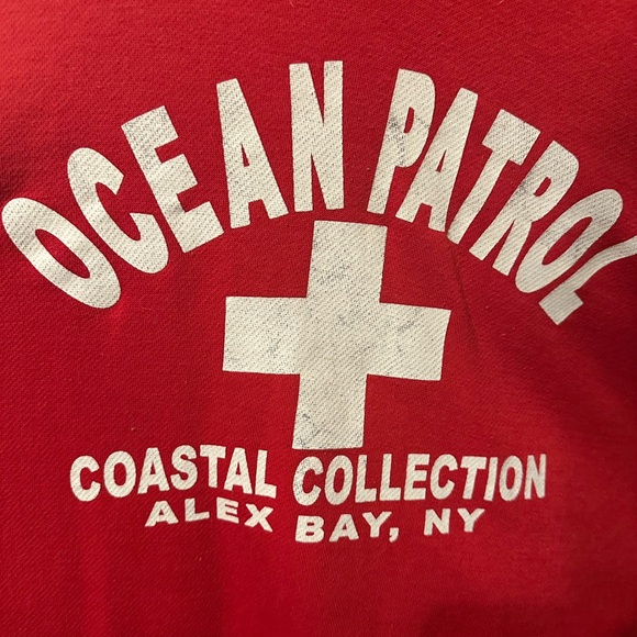 🛍️Bundle HOODIE UNISEX OVERSIZED MINT CONDITION NEON GREEN AND RED LONG ISLAND - Picture 3 of 4